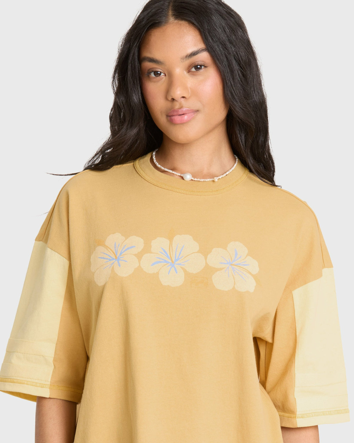 Billabong Women's Avante Short Sleeve Cotton Jersey T-Shirt - Curry