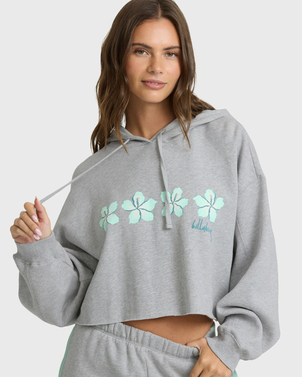 Billabong Women's Palmer Hood Pullover Hoodie - Heather Gray