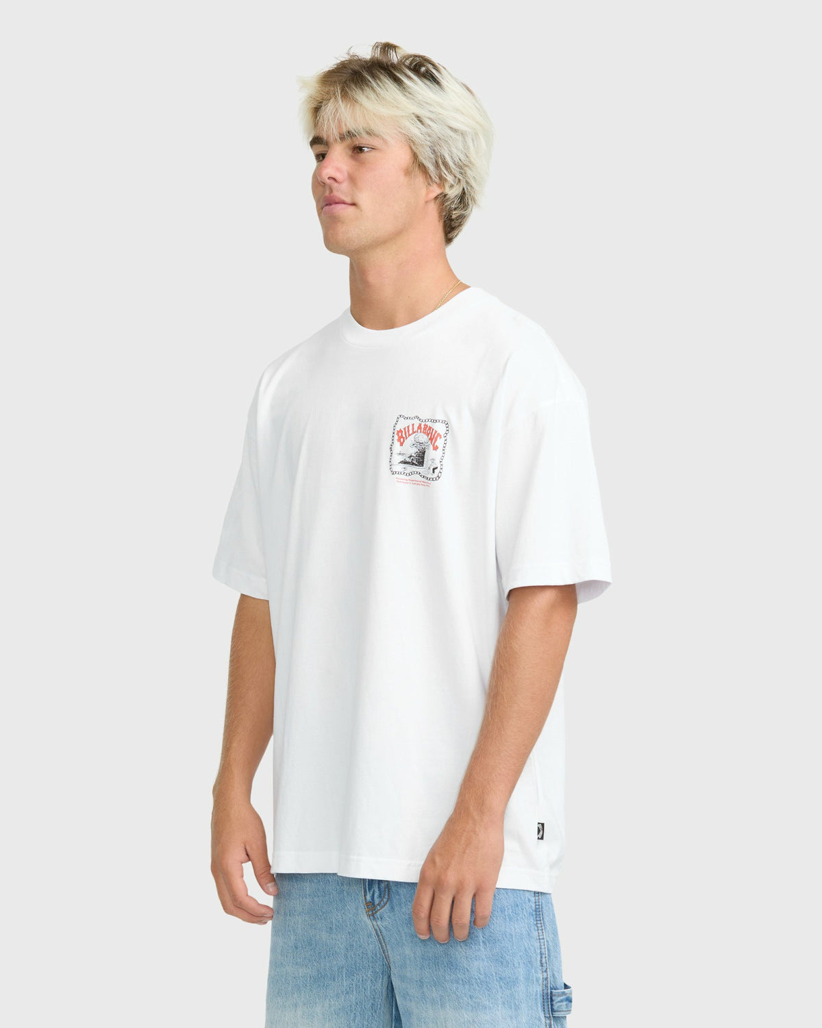 Billabong Men's Wave Pool OG Short Sleeve Knit T-Shirt - White