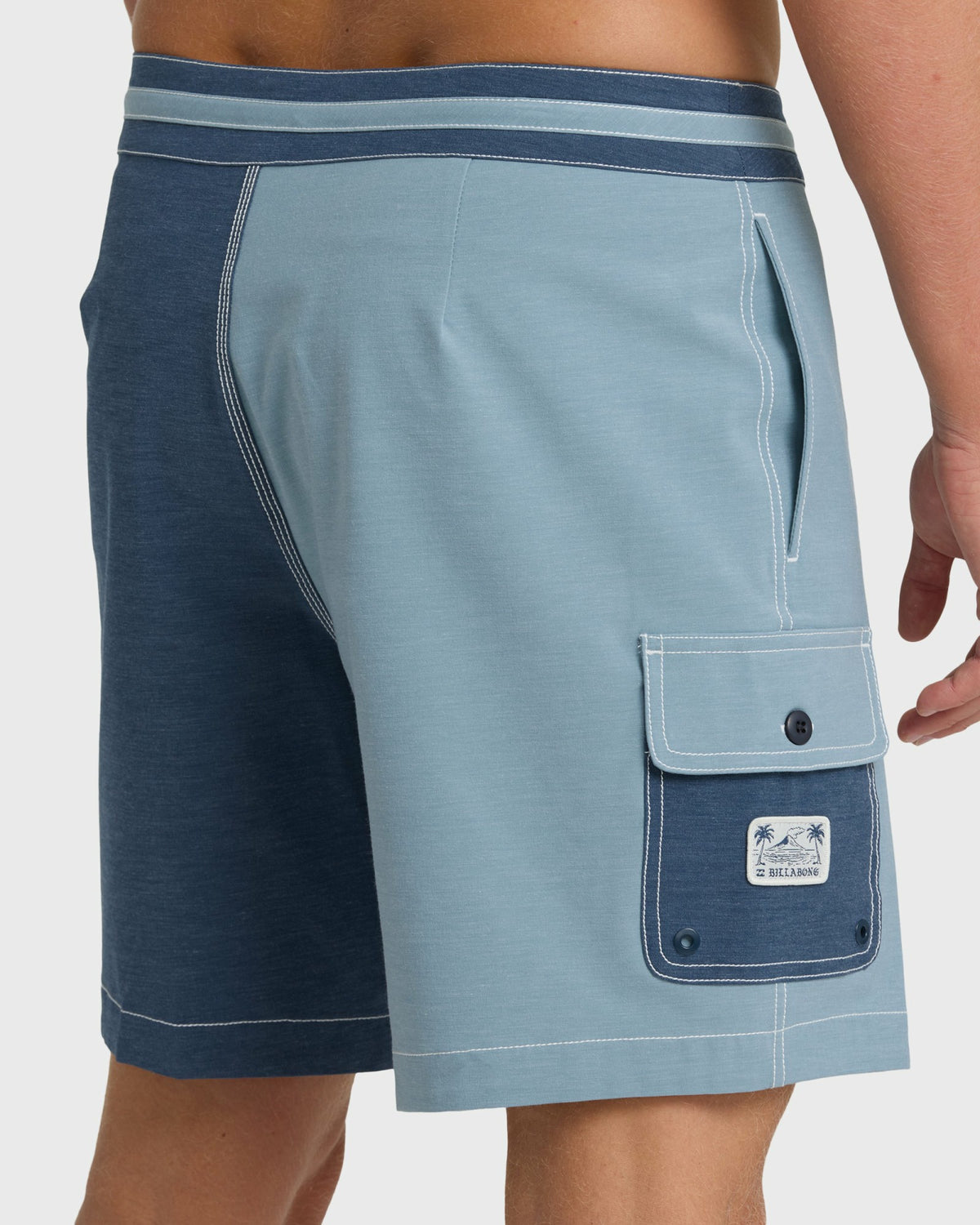 Billabong Men's Sunset Lo Tide 19\" Boardshorts - Blue Fog Multi - Blue Fog