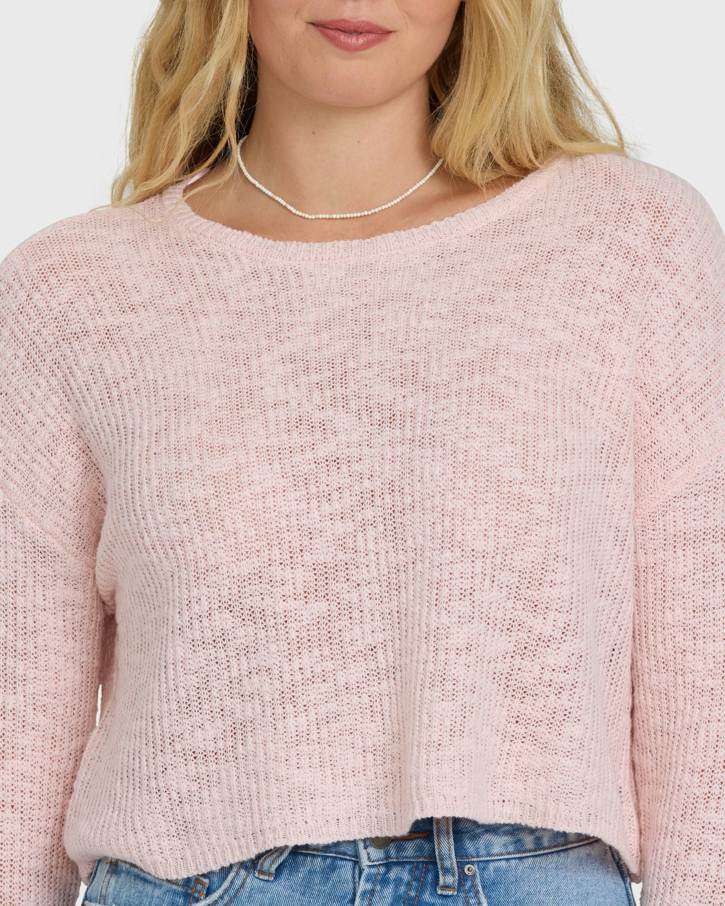 Billabong Women's Daze Time Crewneck Sweater - Rosewater