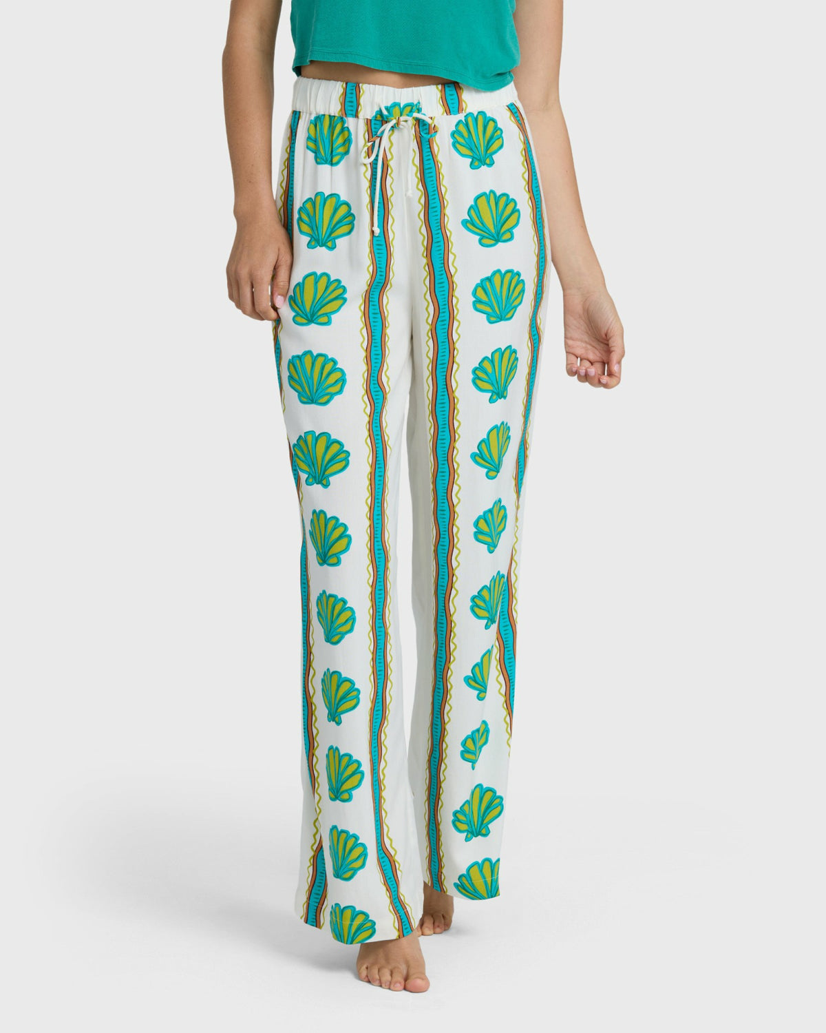 Billabong Women's Coastal Crush Elastic Waist Pants - Salt Crystal