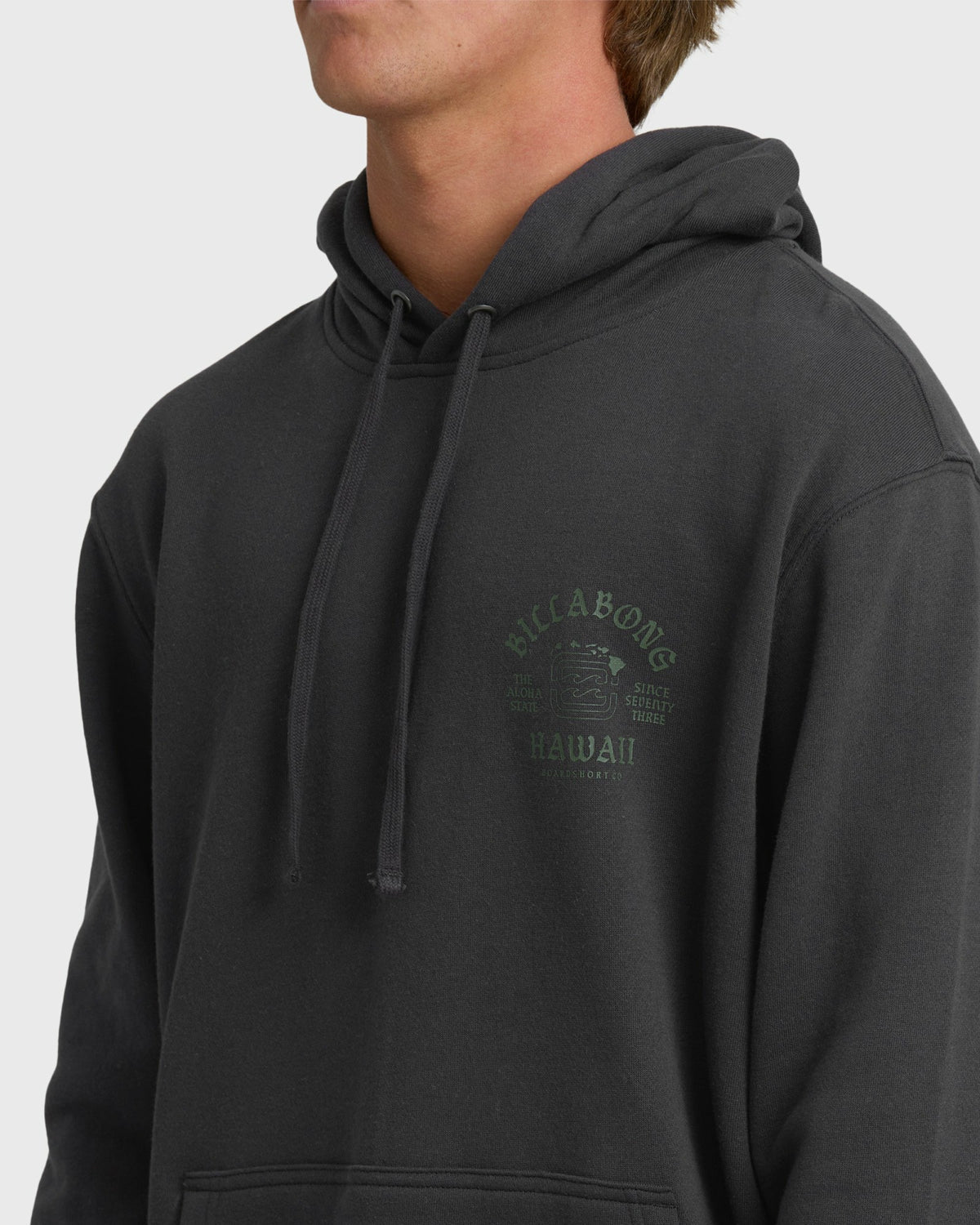 Billabong Men's Island Chain Hawaii Pullover Hoodie - Black