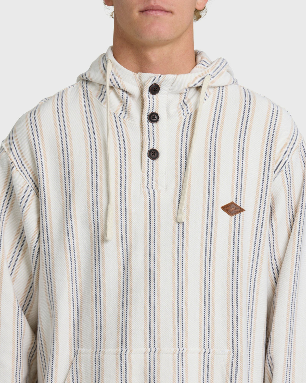 Billabong Men's Rancho Pullover YD Pullover Hoodie - Oatmeal