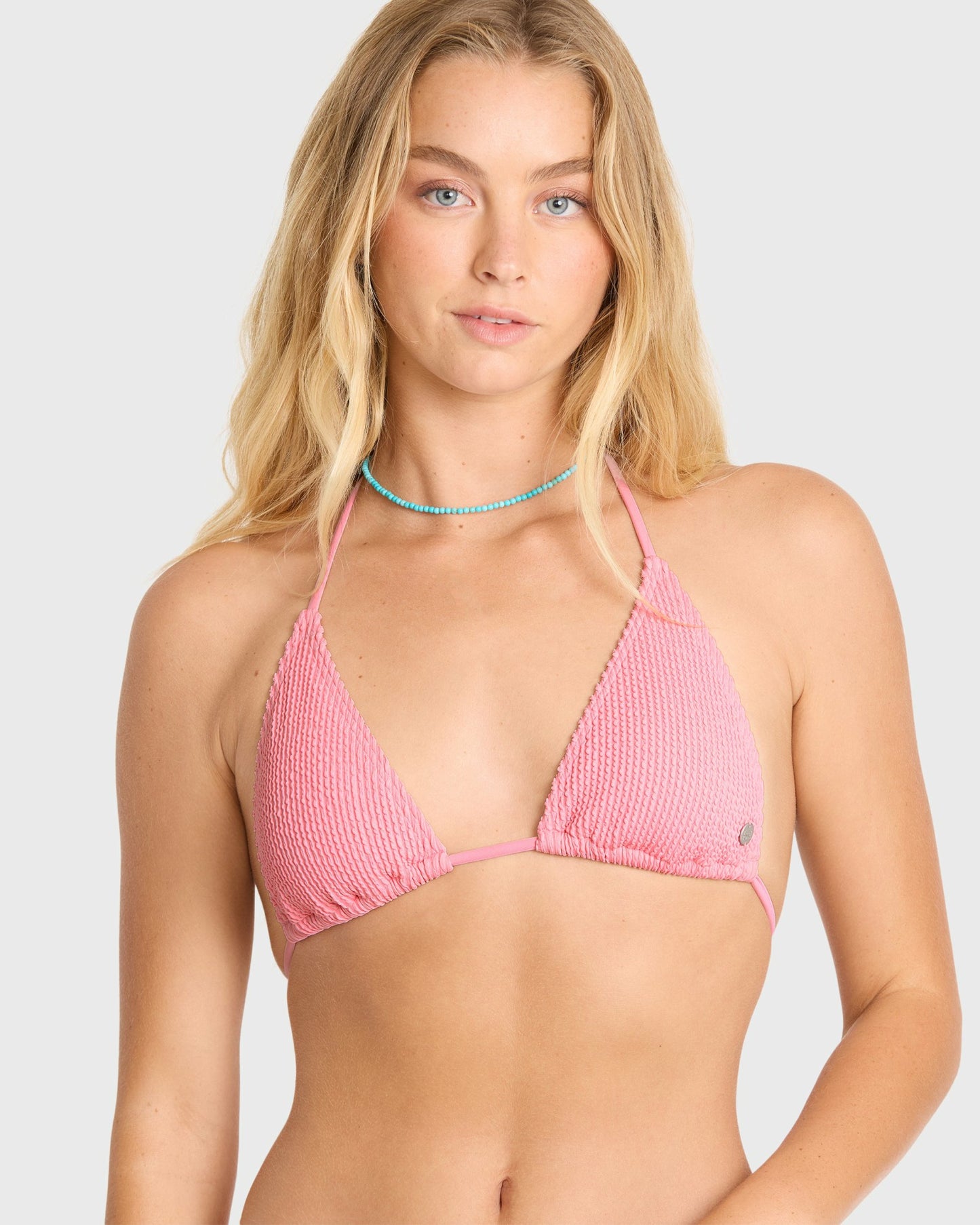 Billabong Women's Summer High Remi Triangle Bikini Top - Pink Sand