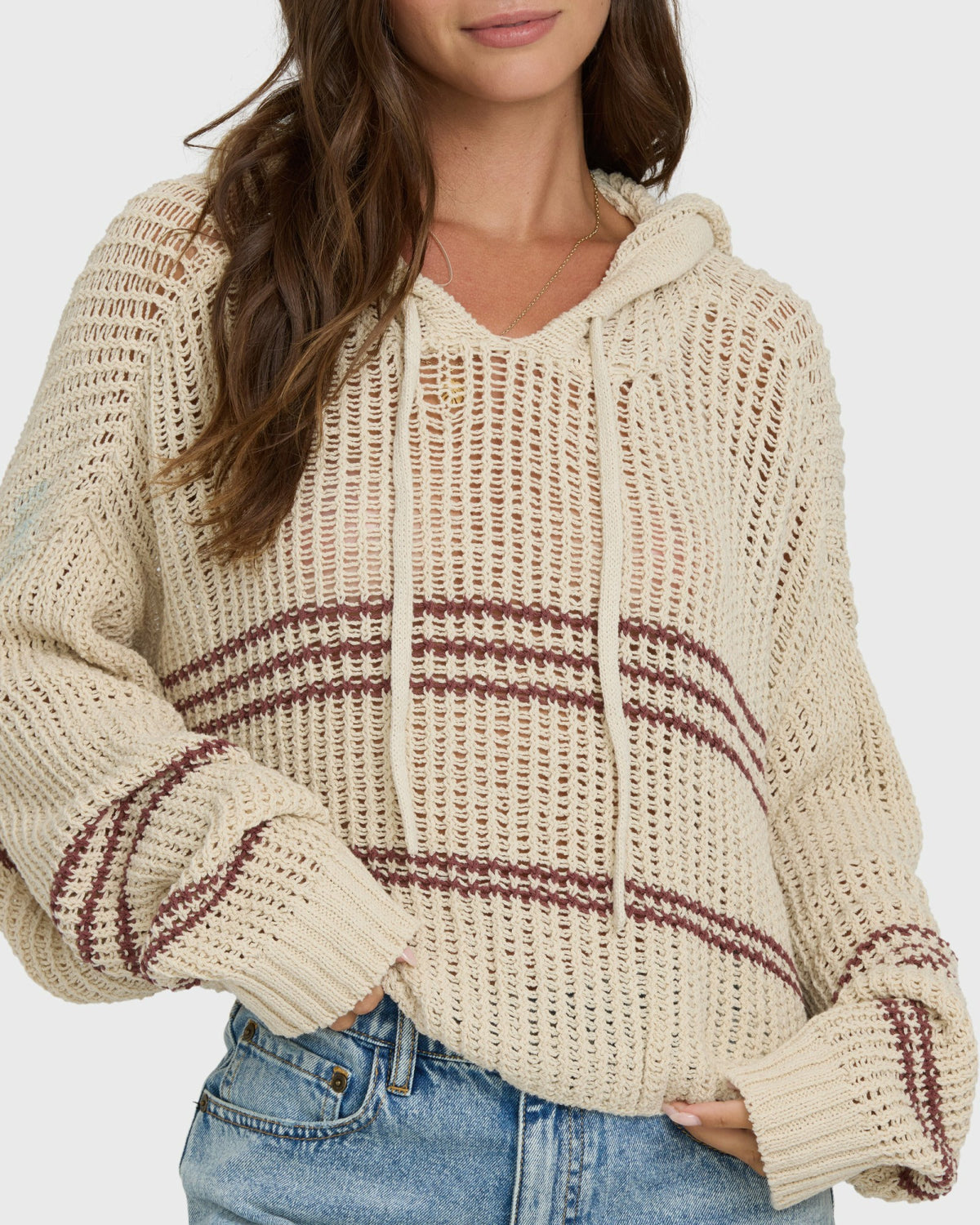 Billabong Women's Dawn Pullover Hoodie - White Cap