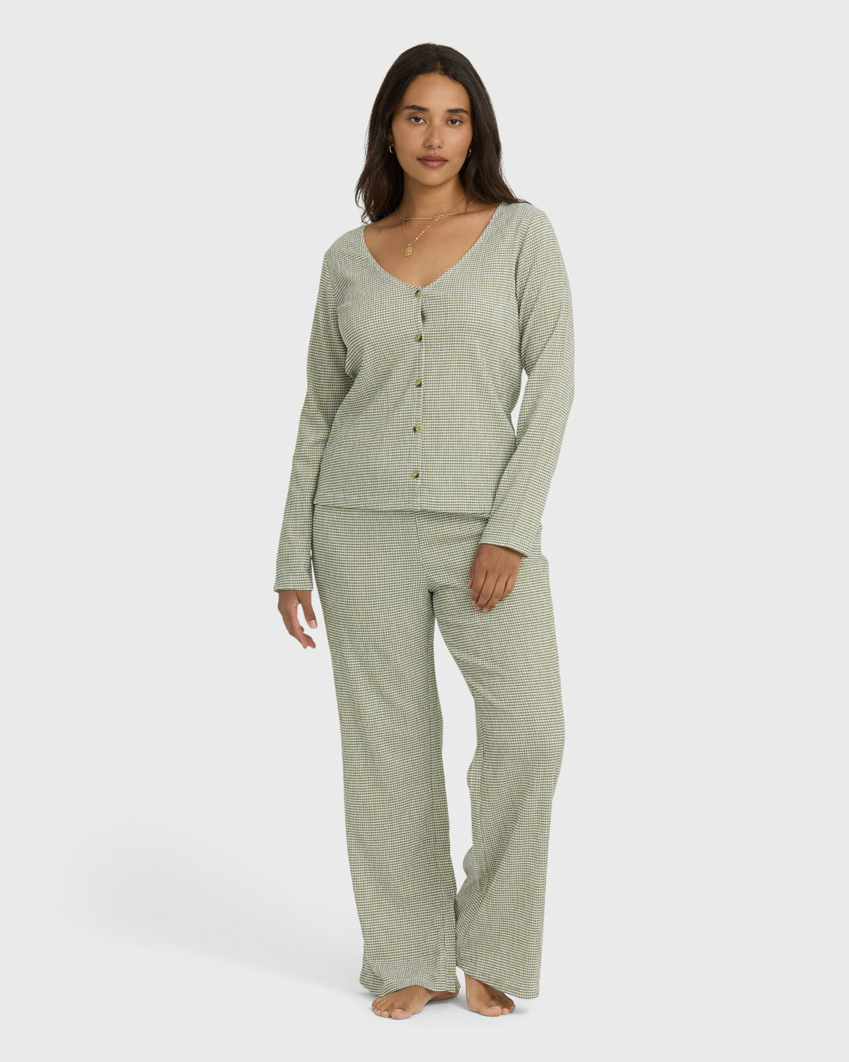 Billabong Women's Hot Check Knitpants - Martini Olive