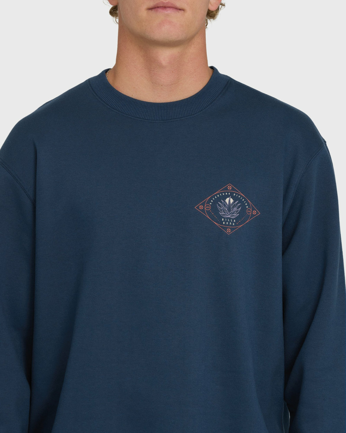 Billabong Men's Compass Crewneck Sweatshirt - Dark Blue