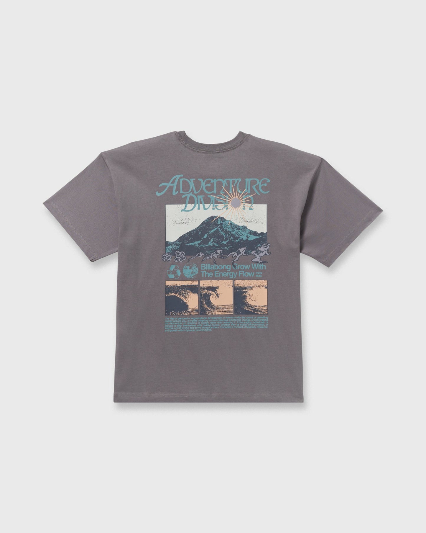 Billabong Men's Grow OG A\/Div Short Sleeve T-Shirt - Grey Violet