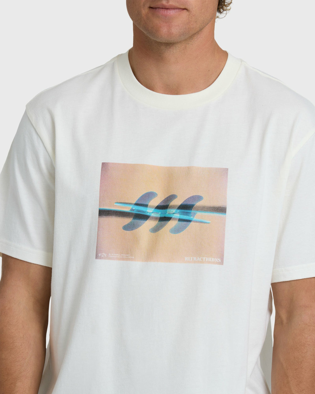 Billabong Men's Subconscious Premium Short Sleeve T-Shirt - Off White