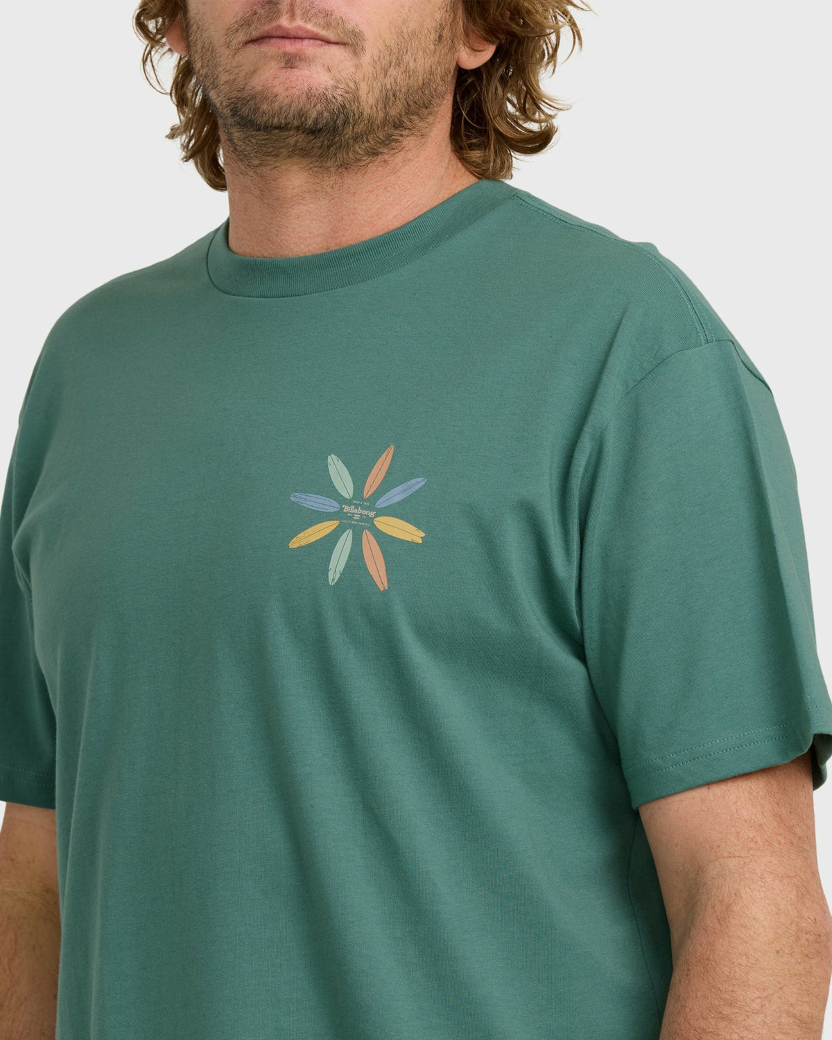 Billabong Men's Quiver Premium Short Sleeve T-Shirt - Sage Green