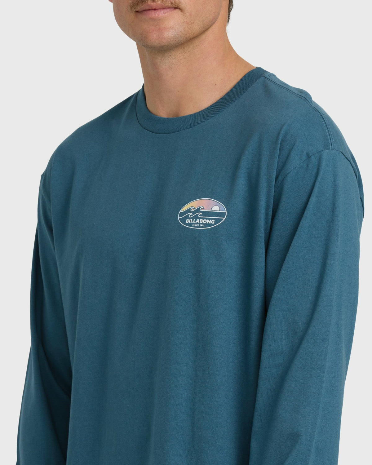 Billabong Men's Runner Regular Long Sleeve T-Shirt - Real Teal