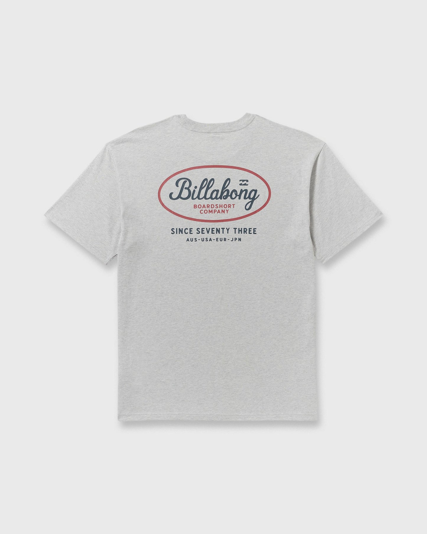 Billabong Men's Walled Regular Short Sleeve T-Shirt - Lt Grey Htr
