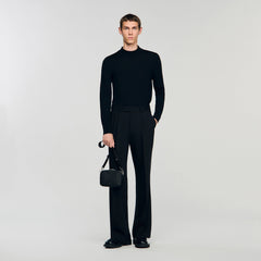 Sandro Men Small reconstituted leather bag