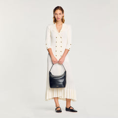 Sandro Women TANGOSO leather bucket bag