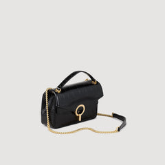 Sandro Women Mock croc leather Yza bag