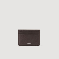 Sandro Men Reconstituted leather cardholder