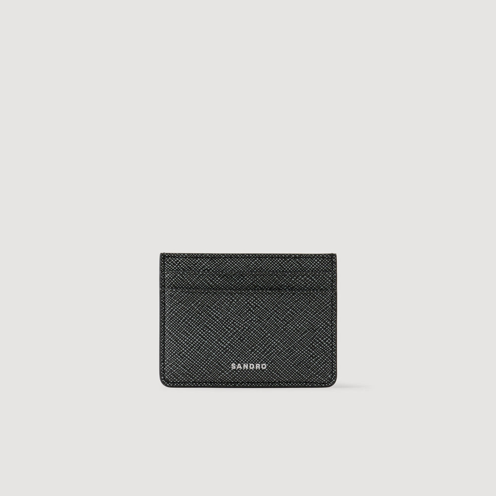 Sandro Men Reconstituted leather cardholder