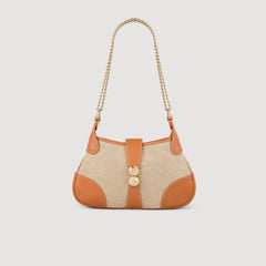 Sandro Women Janet canvas and leather bag