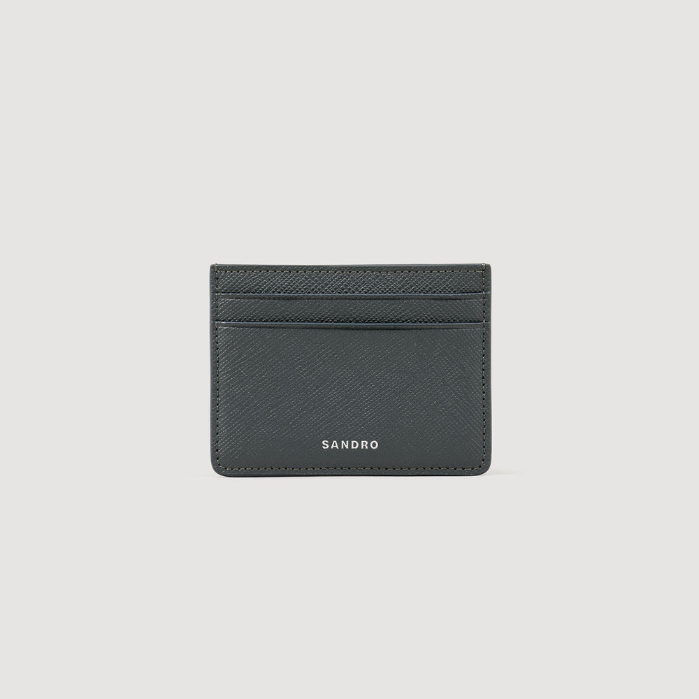 Sandro Men Reconstituted leather cardholder