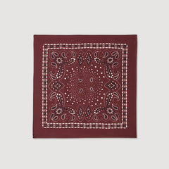 Sandro Women Silk bandana print scarf