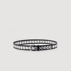 Sandro Women Belt with round buckle and eyelets