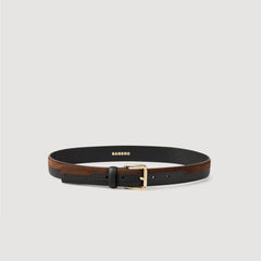 Sandro Women Two-tone leather belt
