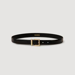 Sandro Women Smooth leather belt