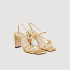 Sandro Women Embossed leather sandals