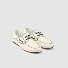 Sandro Women Leather boat shoe loafers