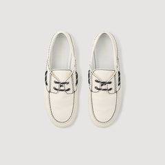 Sandro Women Leather boat shoe loafers