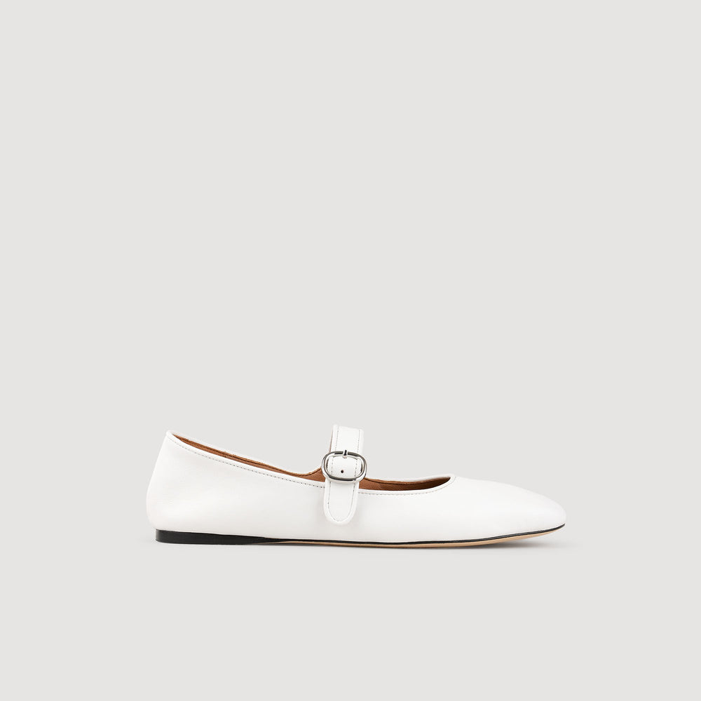 Sandro Women Shiny leather ballet flats