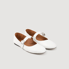 Sandro Women Shiny leather ballet flats