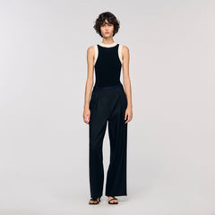 Sandro Women Two-tone knit bodysuit