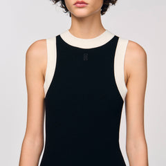 Sandro Women Two-tone knit bodysuit