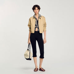 Sandro Women Short jacket with rhinestone details