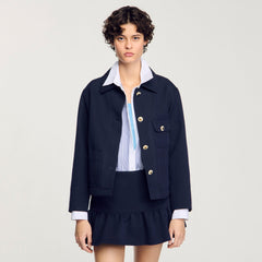Sandro Women Jacket with officer buttons