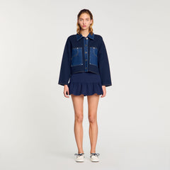 Sandro Women Denim detail cardigan