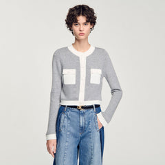 Sandro Women Two-tone cardigan