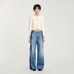 Sandro Women Rib knit cardigan