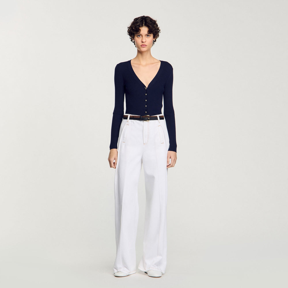 Sandro Women Rib knit cardigan