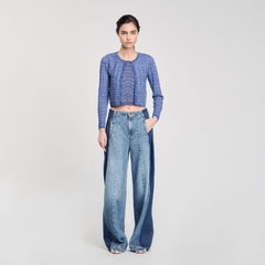 Sandro Women Glitter knit cardigan