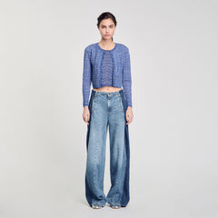 Sandro Women Glitter knit cardigan