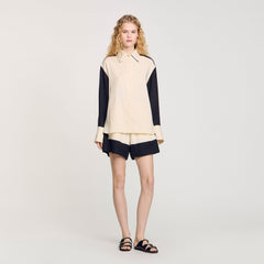 Sandro Women Two-tone shirt