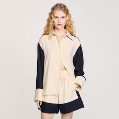 Sandro Women Two-tone shirt