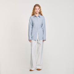 Sandro Women Long tie-back shirt