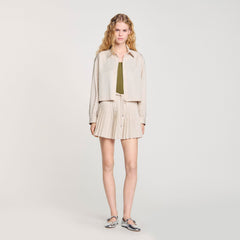 Sandro Women Striped rhinestone shirt