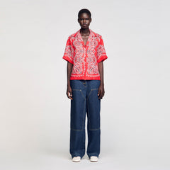 Sandro Women Bandana print silk shirt