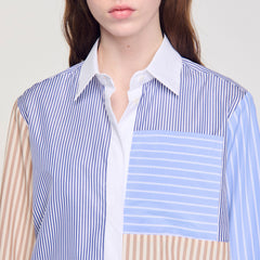 Sandro Women Striped mix shirt