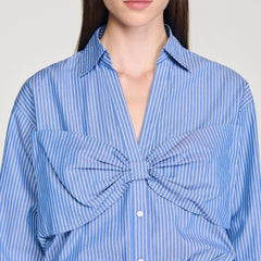 Sandro Women Oversized bow shirt